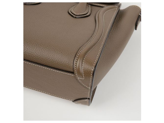 Céline Borsa a tracolla Nano Luggage Drum in vitello - vista 11