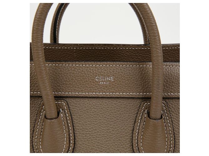 Céline Borsa a tracolla Nano Luggage Drum in vitello - vista 3