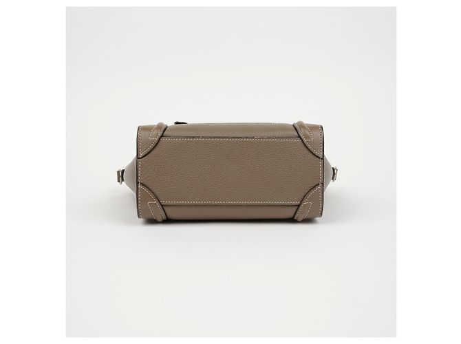 Céline Borsa a tracolla Nano Luggage Drum in vitello - vista 6