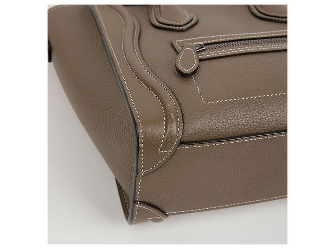 Céline Borsa a tracolla Nano Luggage Drum in vitello - vista 7