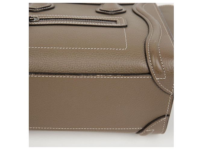 Céline Borsa a tracolla Nano Luggage Drum in vitello - vista 8