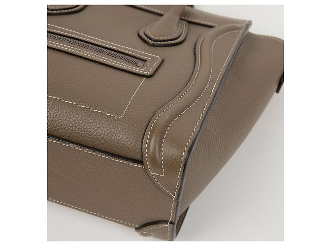Céline Borsa a tracolla Nano Luggage Drum in vitello - vista 9