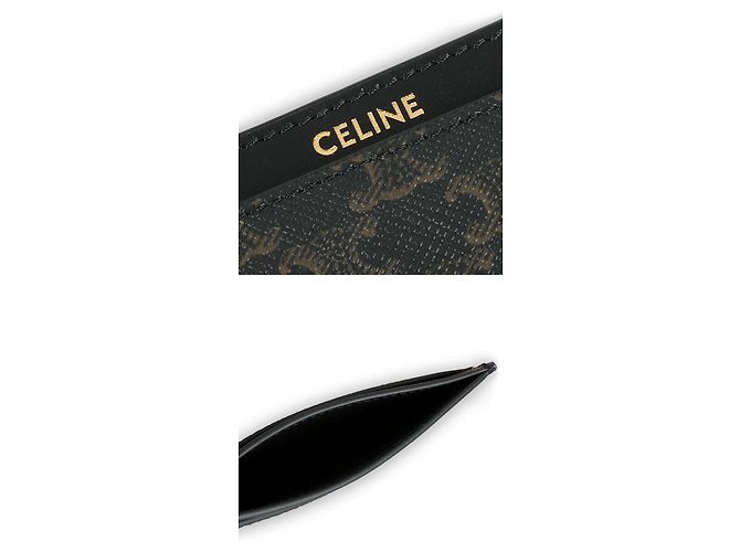 Céline Triofe Logo Canvas Kartenetui (Black) - Ansicht 2