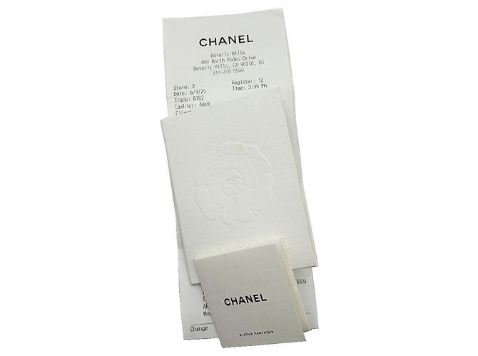 Chanel Orecchini in perle e cristalli con logo CC - vista 8