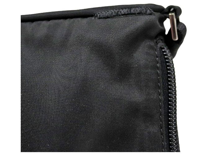 Prada Mini borsa a tracolla in nylon nero - vista 10