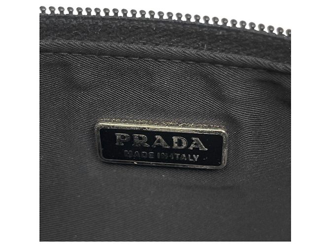 Prada Mini borsa a tracolla in nylon nero - vista 12