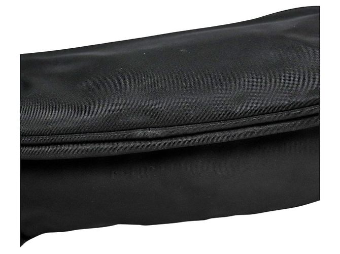 Prada Mini borsa a tracolla in nylon nero - vista 7