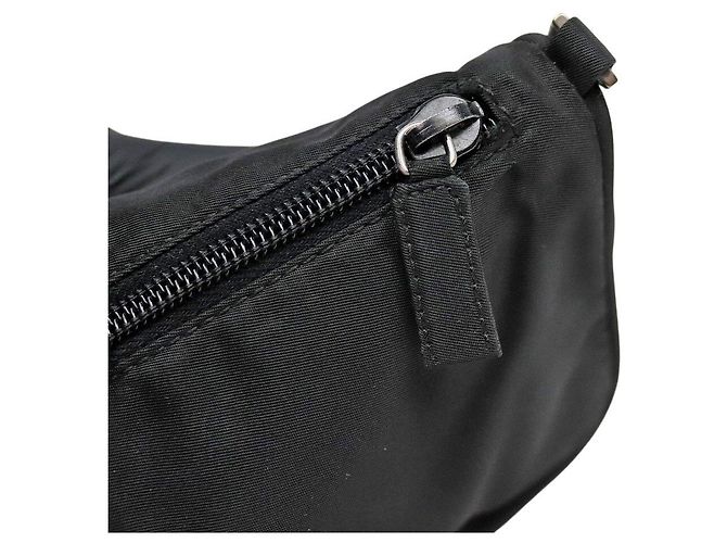 Prada Mini borsa a tracolla in nylon nero - vista 9