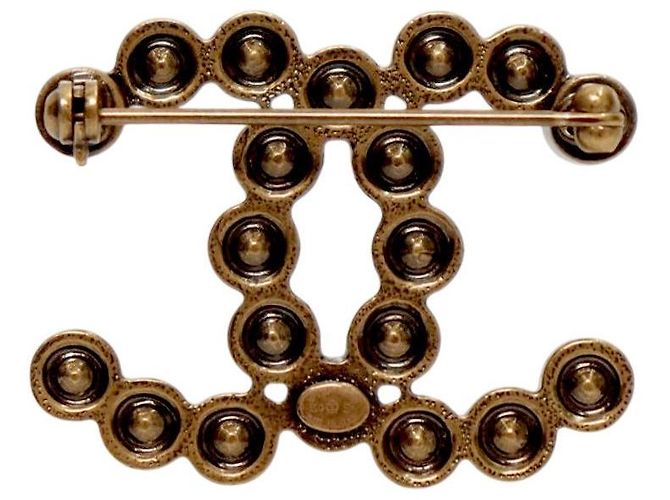 Spilla Cubic Chanel Oro in Metallo - vista 2