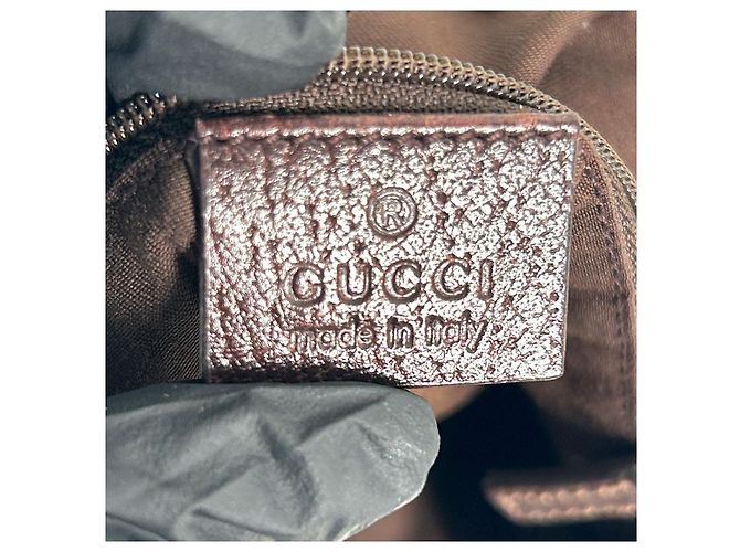 Gucci Abby Canvas Hobo-Tasche mit D-Ringen - Ansicht 12