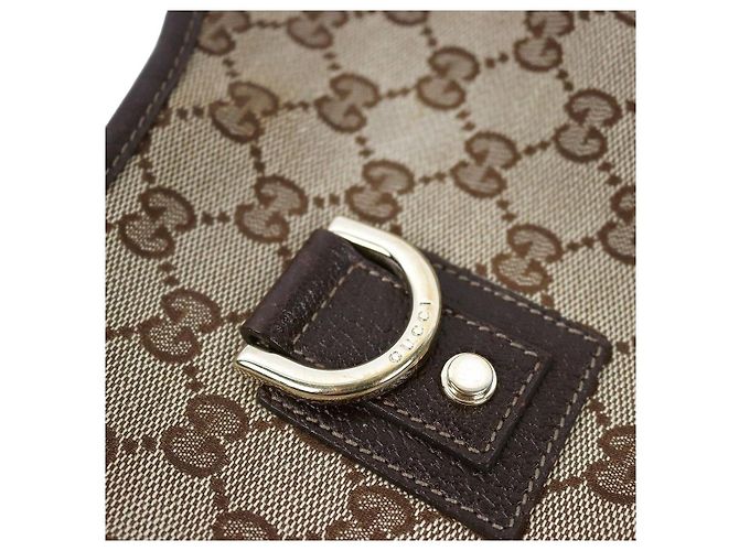 Gucci Abby Canvas Hobo-Tasche mit D-Ringen - Ansicht 7