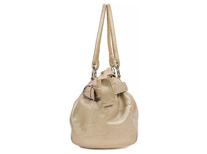 Salvatore Ferragamo Borsa a tracolla Gancini Gold Beige - vista 2