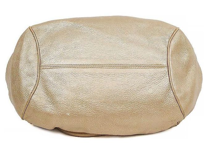 Salvatore Ferragamo Borsa a tracolla Gancini Gold Beige - vista 4