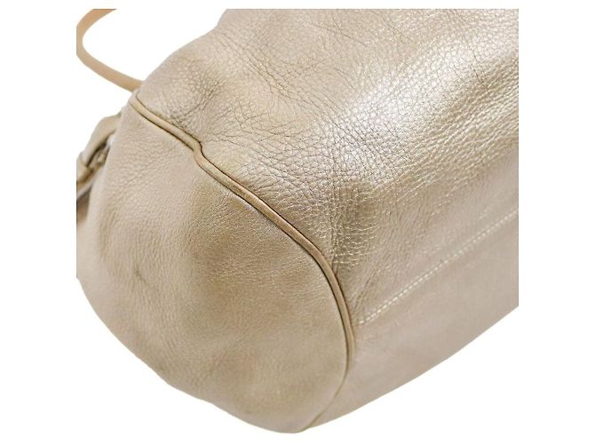 Salvatore Ferragamo Borsa a tracolla Gancini Gold Beige - vista 5