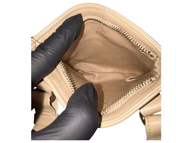 Chanel CC Gürteltasche Beige Leder - Ansicht 10