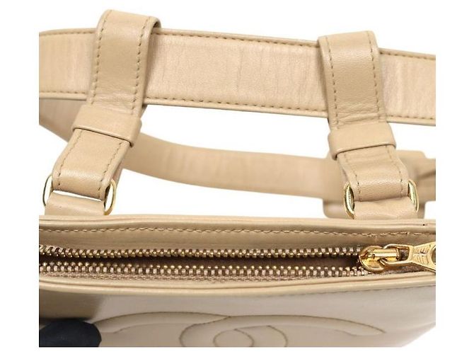Chanel CC Gürteltasche Beige Leder - Ansicht 11