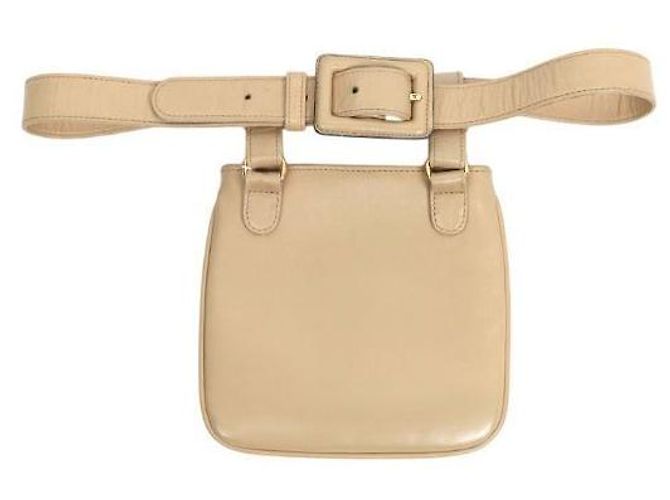 Chanel CC Gürteltasche Beige Leder - Ansicht 2