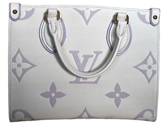 Louis Vuitton Sac Plat XS Monogram Empreinte Leather Handbag White - vista 2