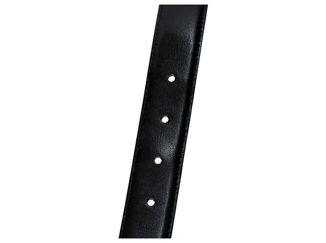 Céline Cintura in pelle nera e oro - vista 4