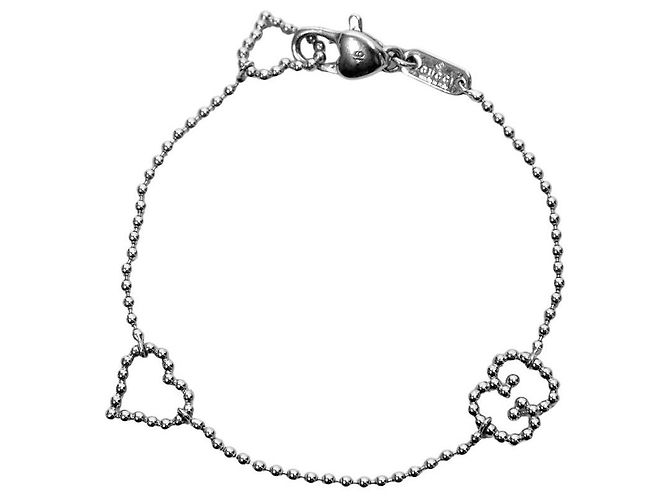 Gucci Bracciale Heart GG Silver - vista 2