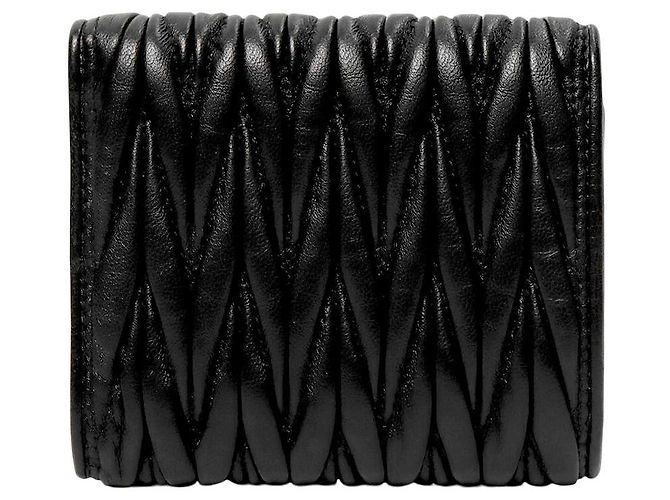 Miu Miu Portafoglio Matelassé Nero - vista 3