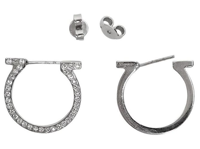 Salvatore Ferragamo Orecchini Gancini Cubic - vista 4