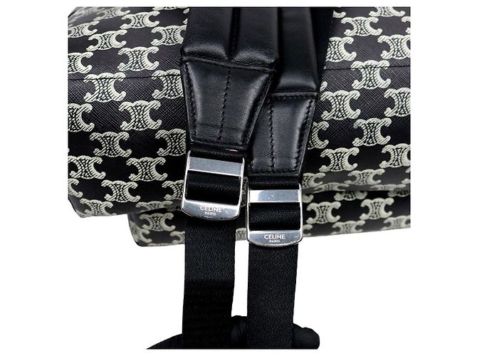 Céline Black Trionphe Canvas Backpack - view 10