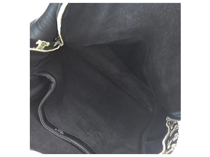 Céline Black Trionphe Canvas Backpack - view 11