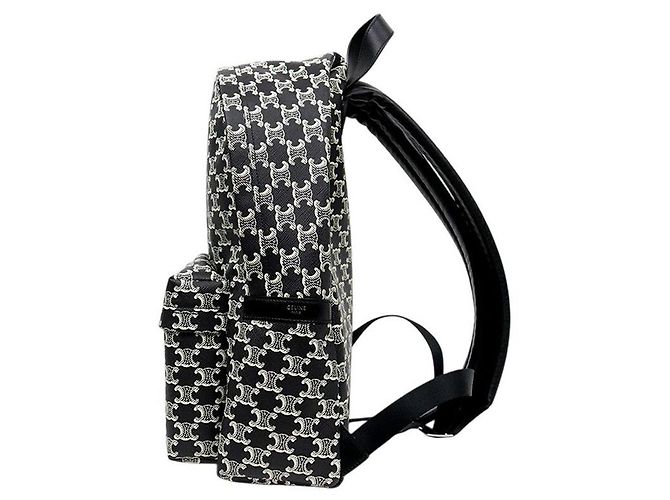 Céline Black Trionphe Canvas Backpack - view 2