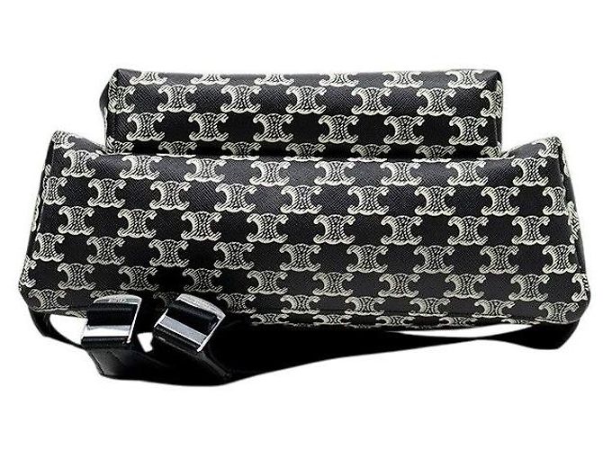 Céline Black Trionphe Canvas Backpack - view 4