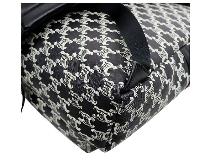 Céline Black Trionphe Canvas Backpack - view 5