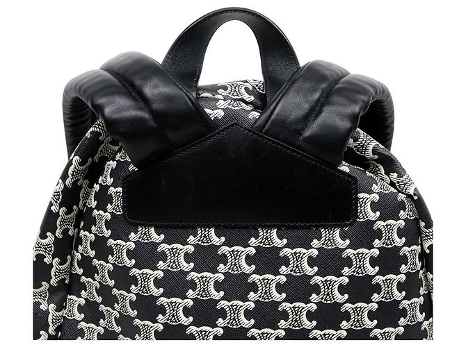 Céline Black Trionphe Canvas Backpack - view 7