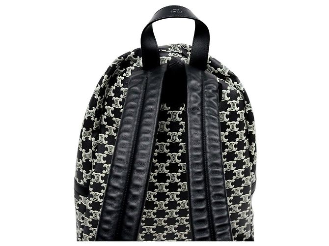 Céline Black Trionphe Canvas Backpack - view 9