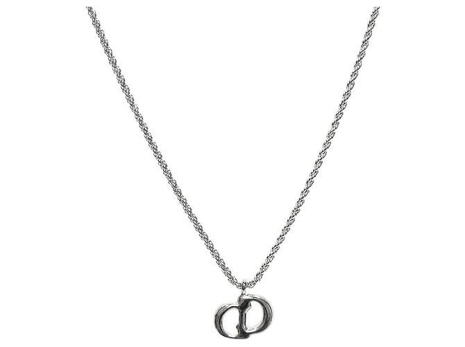 Collar Dior plateado - vista 2