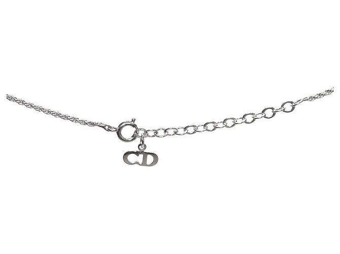Collar Dior plateado - vista 4