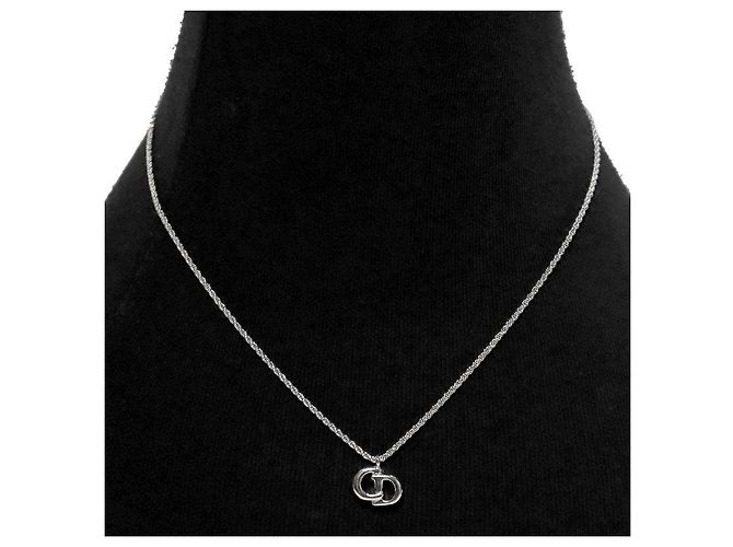 Collar Dior plateado - vista 5