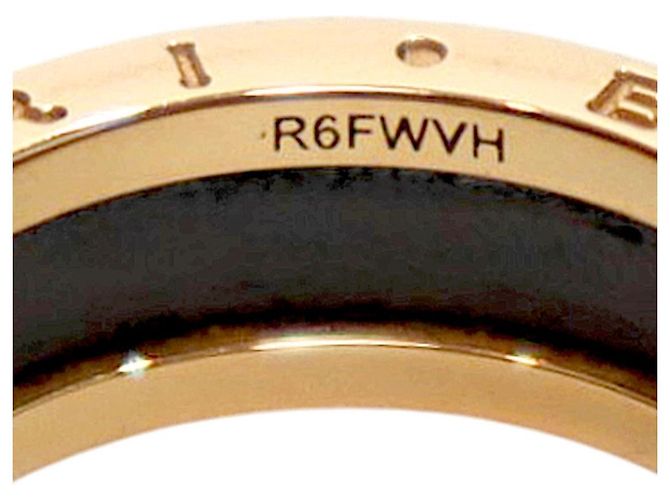 Anello Bulgari B.Zero1 in ceramica nero e oro - vista 6