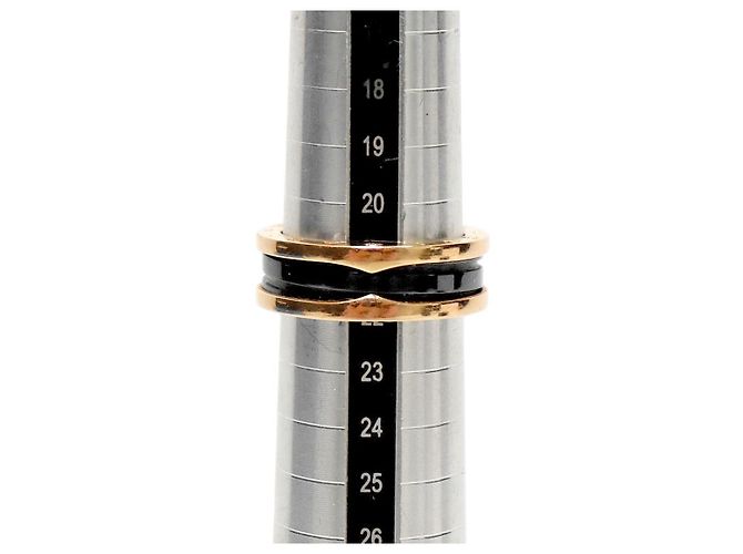 Anello Bulgari B.Zero1 in ceramica nero e oro - vista 8