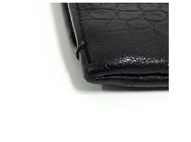 Autre Marque Clutch con tracolla in pelle Monogram Nero - vista 7