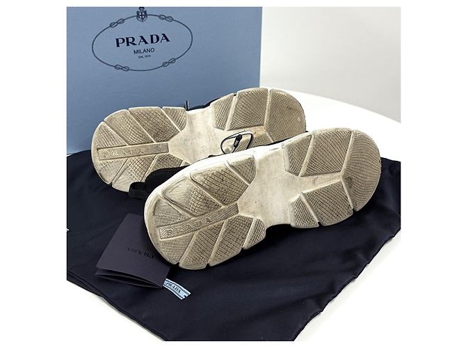 Prada Logo-Strick-Sneaker für Damen - Ansicht 5