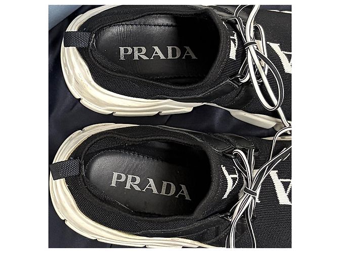 Prada Logo-Strick-Sneaker für Damen - Ansicht 6