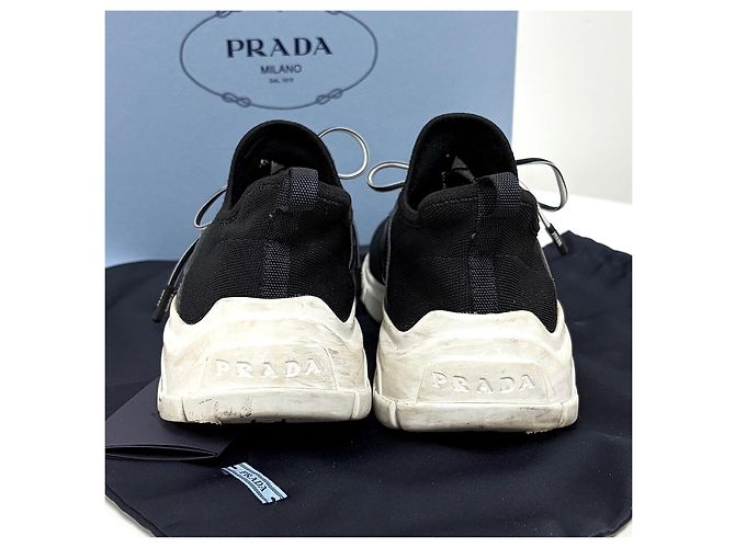 Prada Logo-Strick-Sneaker für Damen - Ansicht 7