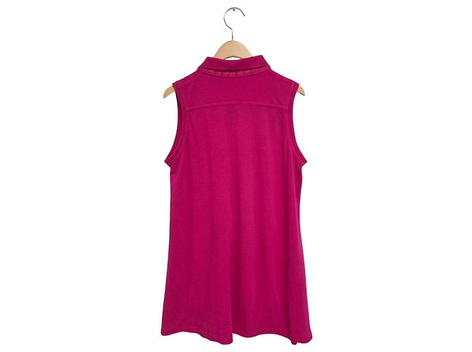 Vestido sin mangas Moncler rosa de algodón - vista 2