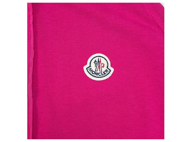 Vestido sin mangas Moncler rosa de algodón - vista 3