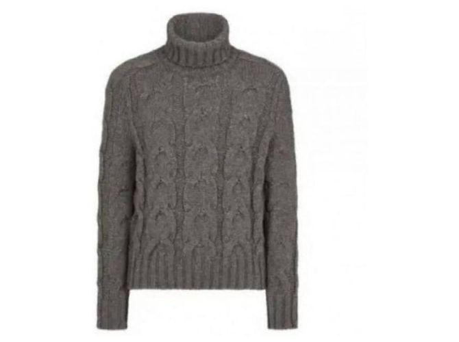 Tom Ford Baby YAK Rollkragenpullover mit Zopfstrick - Ansicht 4