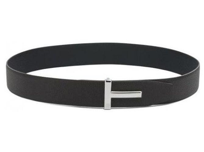 Tom Ford Cintura Icon in pelle martellata - vista 3