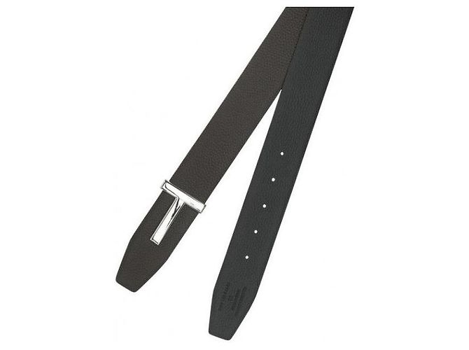 Tom Ford Cintura Icon in pelle martellata - vista 5