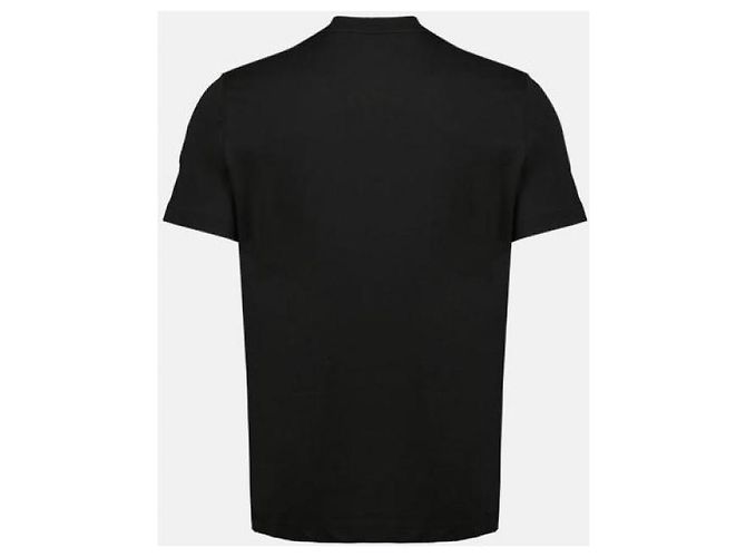 Moncler Baumwoll-T-Shirt mit Logo Schwarz - Ansicht 5