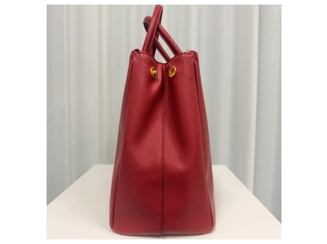 Prada Saffiano Lux Red Tote Bag - Ansicht 4