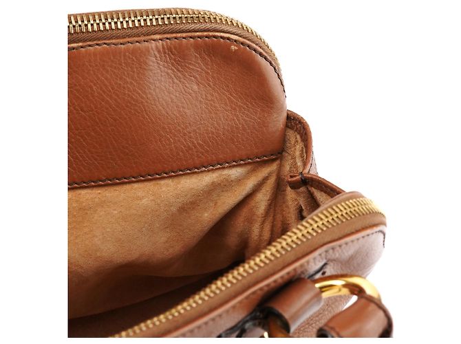 Marc Jacobs Multi-Pocket Tote Bag aus hellbraunem Leder - Ansicht 15